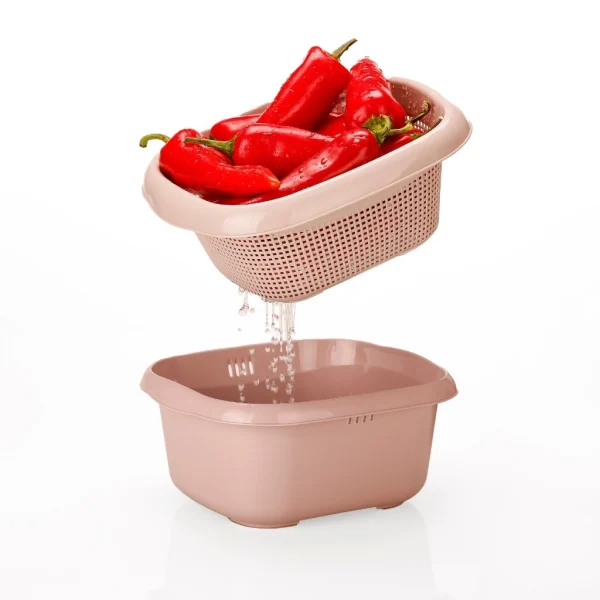 ست آبکش لگن چهارگوش الینا 3 - Image 2